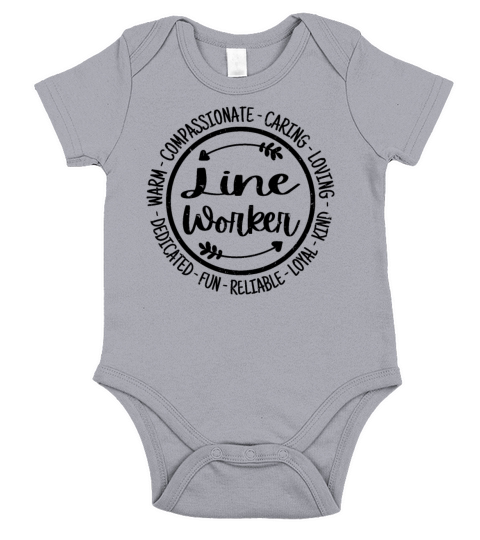 Line Worker Vintage Gift Short Sleeve Baby One-Piece