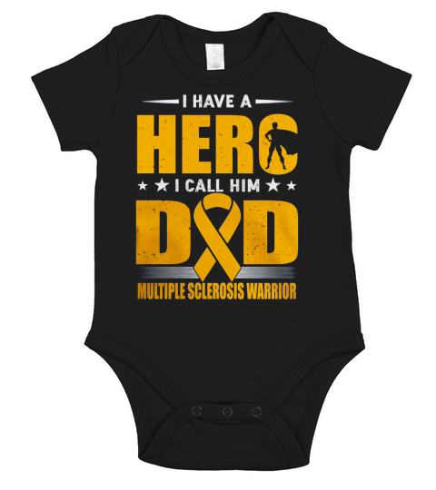MY DAD,MULTIPLE SCLEROSIS WARRIOR Short Sleeve Baby One-Piece