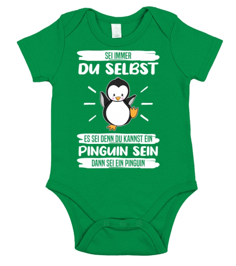 Penguin Always Be Yourself Quote Funny Gift Idea Short Sleeve Baby One-Piece