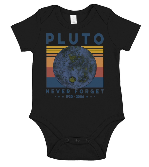 Pluto Never Forget 1930 2006 Vintage Shirt Short Sleeve Baby One-Piece