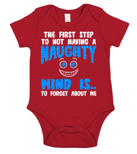 The First Step To Not Having A Naughty Mind Short Sleeve Baby One-Piece