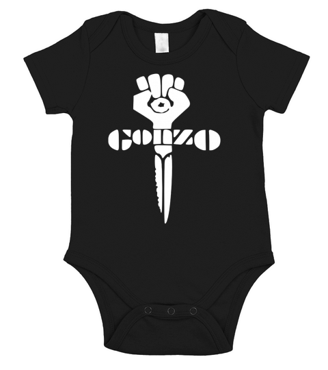 White Gonzo Fist Short Sleeve Baby One-Piece