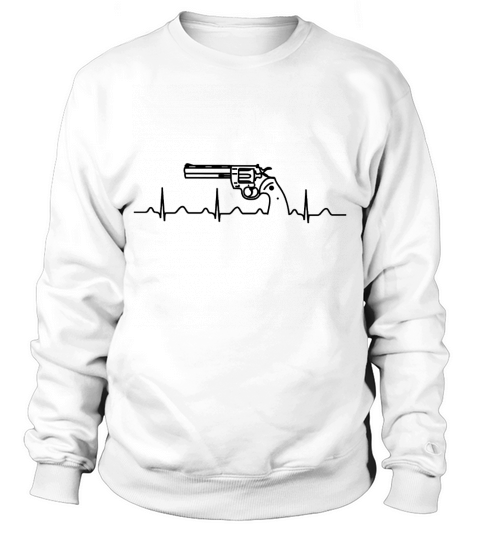 Colt Revolver Python Anaconda Heartbeat black - iPhone 7 Plus Rubber Case Sweatshirt Unisex