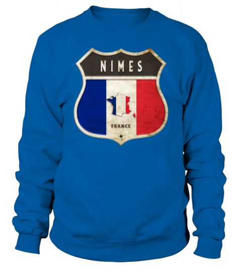 Nimes France coat of arms flags design Sweatshirt Unisex