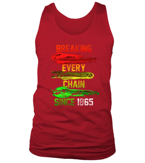 Chain Break Paint Black History Juneteenth Vintage Tank Top Unisex