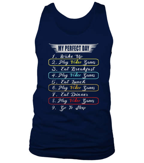 Funny Gamer TShirt Perfect Day Holiday Gift For Gaming Kids Tank Top Unisex