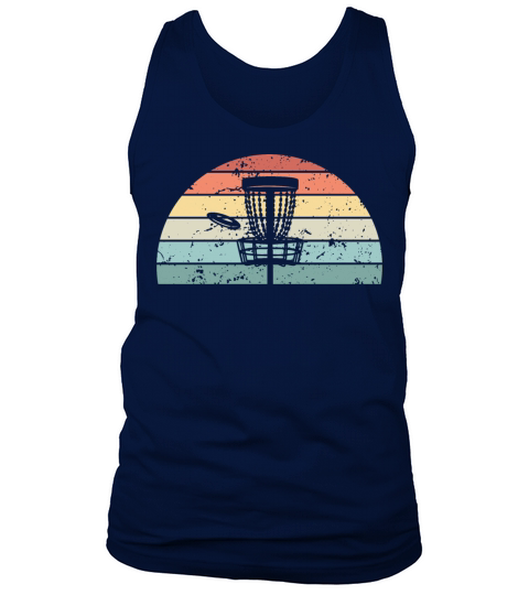 Retro Disc golf Sunset Vintage frolf Sunrise Tank Top Unisex