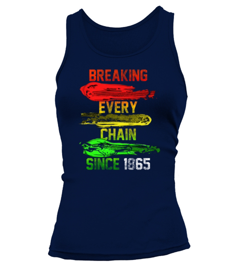 Chain Break Paint Black History Juneteenth Vintage Tank top Woman