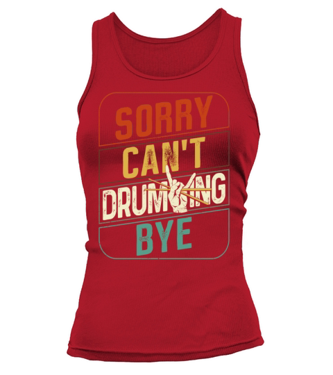 Drummer Drum Set Retro Vintage Tank top Woman