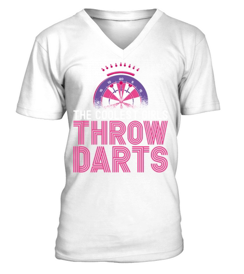 Darts Board Girl Vintage The V-Neck T-shirt