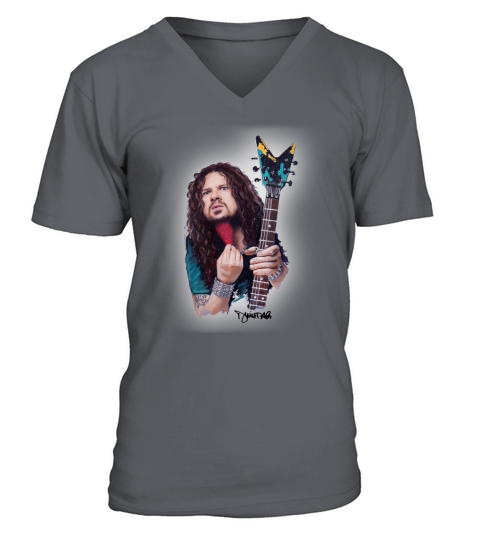 Dimebag Darrell Guitar V-Neck T-shirt