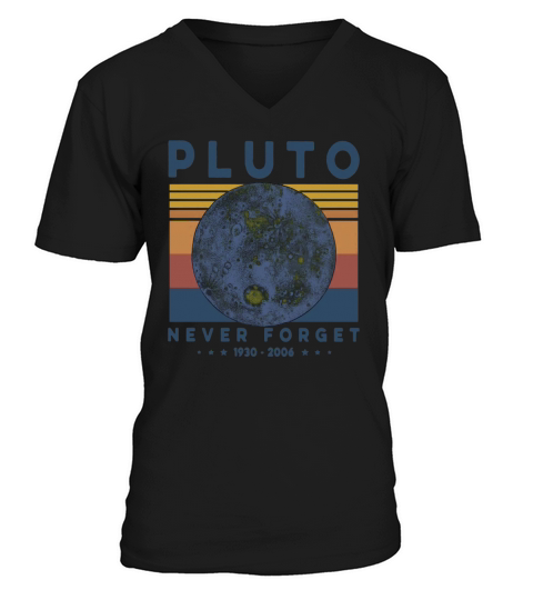 Pluto Never Forget 1930 2006 Vintage Shirt V-Neck T-shirt