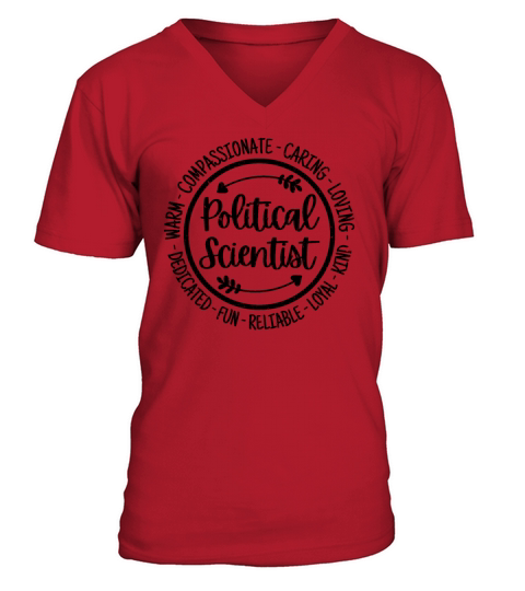 Political Scientist Vintage Gift V-Neck T-shirt