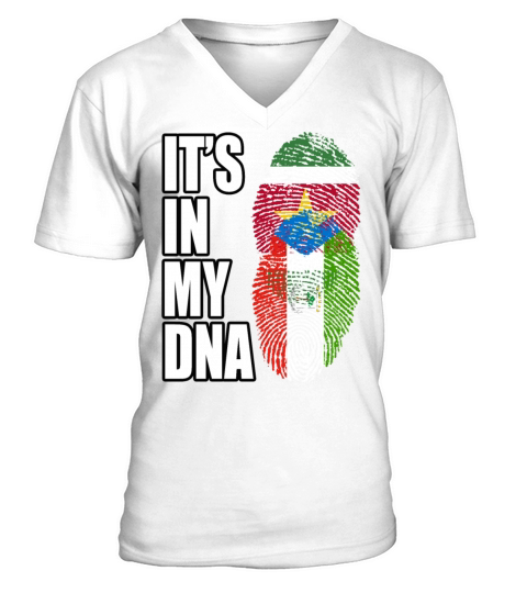 Surinamese And Equatorial Guinean Vintage Heritage V-Neck T-shirt