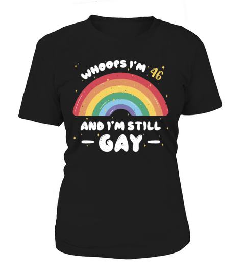 Rainbow Age 46 Years Gay Pride LGBT Pride Month Women's T-Shirt