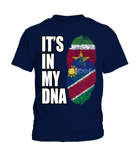 Surinamese And Namibian Vintage Heritage DNA Flag Kids T-Shirt