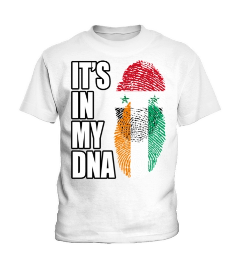 Syrian And Ivorian Vintage Heritage DNA Flag Kids T-Shirt