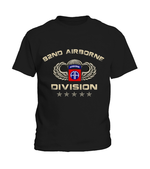 US Army 82nd AIRBORNE Division Veteran Vintage T-Shirt T-Shirt Kids T-Shirt