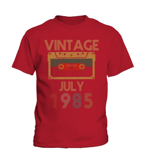 Vintage Birthday July 1985 Kids T-Shirt