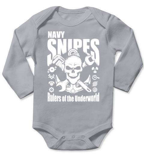 NAVY SNIPES TEE SHIRT Long Sleeve Baby One-Piece