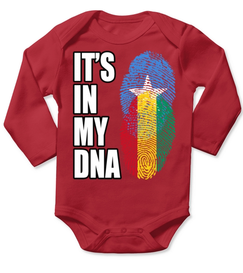 Somali And Guinean Vintage Heritage DNA Flag Long Sleeve Baby One-Piece
