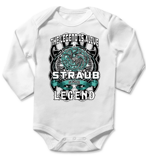 STRAUB ENDLESS LEGEND 3 HEAD DRAGON Long Sleeve Baby One-Piece