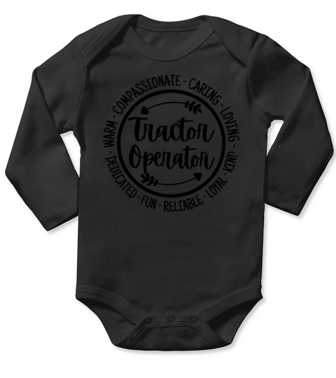 Tractor Operator Vintage Gift Long Sleeve Baby One-Piece