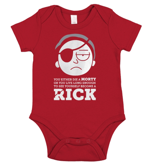 A RICK AND A MORTY T Short Sleeve Baby One-Piece