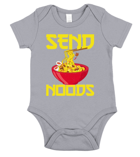 Asian Food Send Noods Funny Noodles Short Sleeve Baby One-Piece