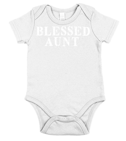 Best Friend Funny - Blessed Aunt Short Sleeve Baby One-Piece