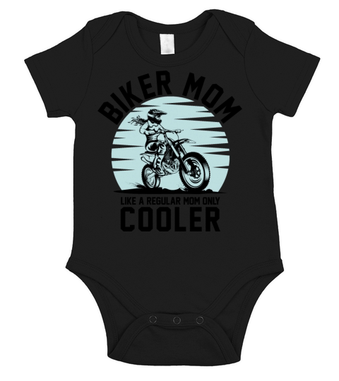 BIKER MOM COOLER Short Sleeve Baby One-Piece