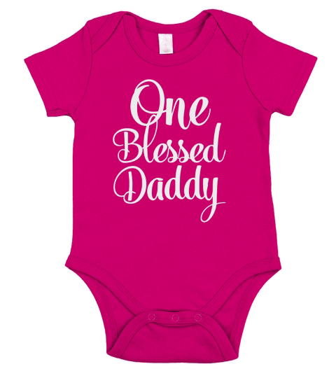 Blessed Daddy tshirt  Best Dad gifts  Father t Short Sleeve Baby One-Piece