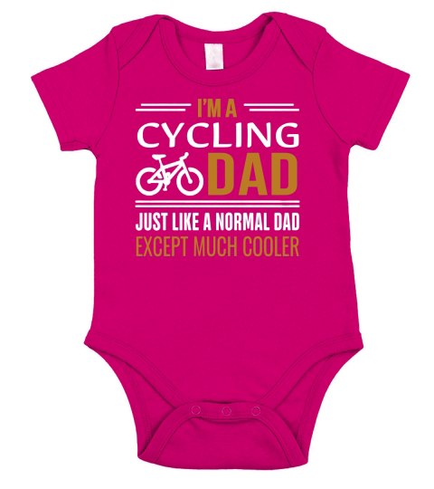 CYCLING DAD MUCH COOLER Short Sleeve Baby One-Piece