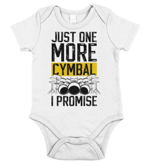 Drummer Drum Set Cymbal Vintage Short Sleeve Baby One-Piece