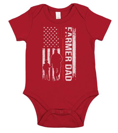 farmer dad Short Sleeve Baby One-Piece