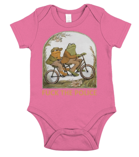 Frog and Toad  F CK the Police Short Sleeve Baby One-Piece