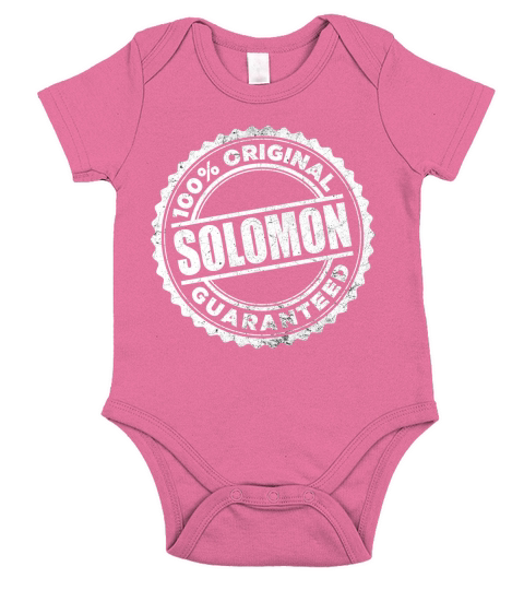 SOLOMON 100 Percent  Original Guaranteed Short Sleeve Baby One-Piece