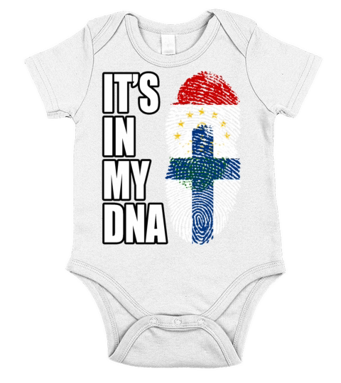 Tajikistani And Finland Vintage Heritage DNA Flag Short Sleeve Baby One-Piece