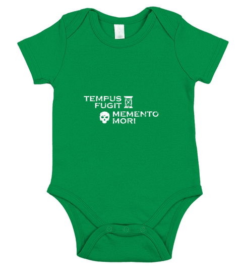 Tempus Fugit, Memento Mori - lateinische Weisheit - Ladies Flowy Tank Short Sleeve Baby One-Piece