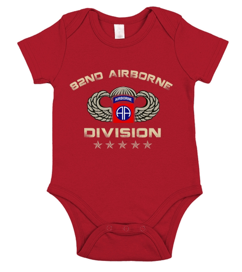 US Army 82nd AIRBORNE Division Veteran Vintage T-Shirt T-Shirt Short Sleeve Baby One-Piece