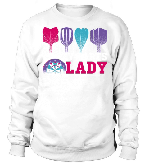 Darts Board Girl Vintage Crazy Sweatshirt Unisex