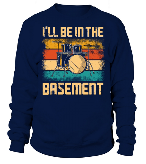 Drummer Drum Set Vintage Retro Sweatshirt Unisex