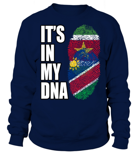 Surinamese And Namibian Vintage Heritage DNA Flag Sweatshirt Unisex
