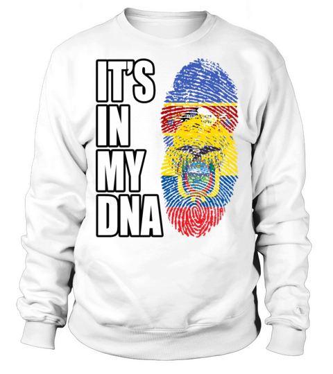 Swazi And Ecuadorian Vintage Heritage DNA Flag Sweatshirt Unisex
