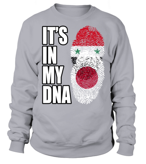 Syrian And Japanese Vintage Heritage DNA Flag Sweatshirt Unisex