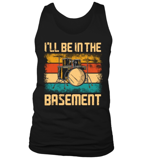 Drummer Drum Set Vintage Retro Tank Top Unisex