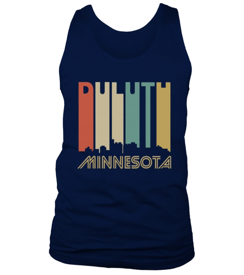 Retro 1970s Style Duluth Minnesota Tank Top Unisex
