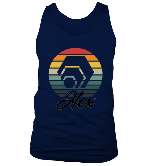 Retro Vintage HEX Coin To The Moon Crypto HODL Tank Top Unisex