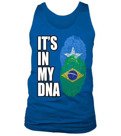 Somali And Brazilian Vintage Heritage DNA Flag Tank Top Unisex