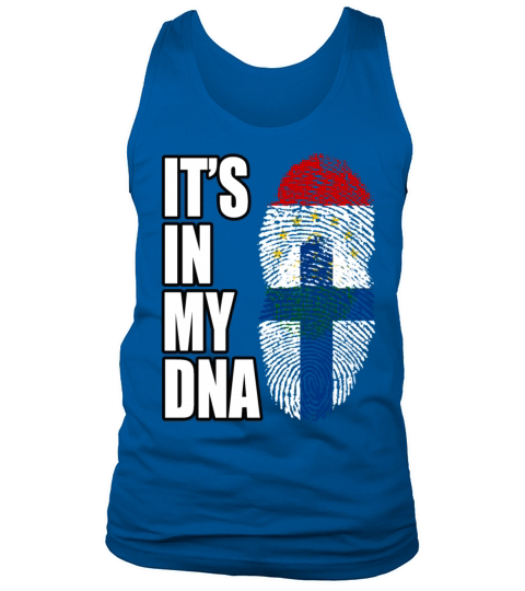 Tajikistani And Finland Vintage Heritage DNA Flag Tank Top Unisex